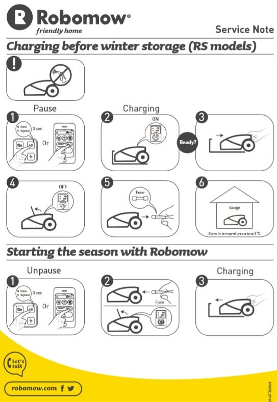 Vinterladdning Robomow RS